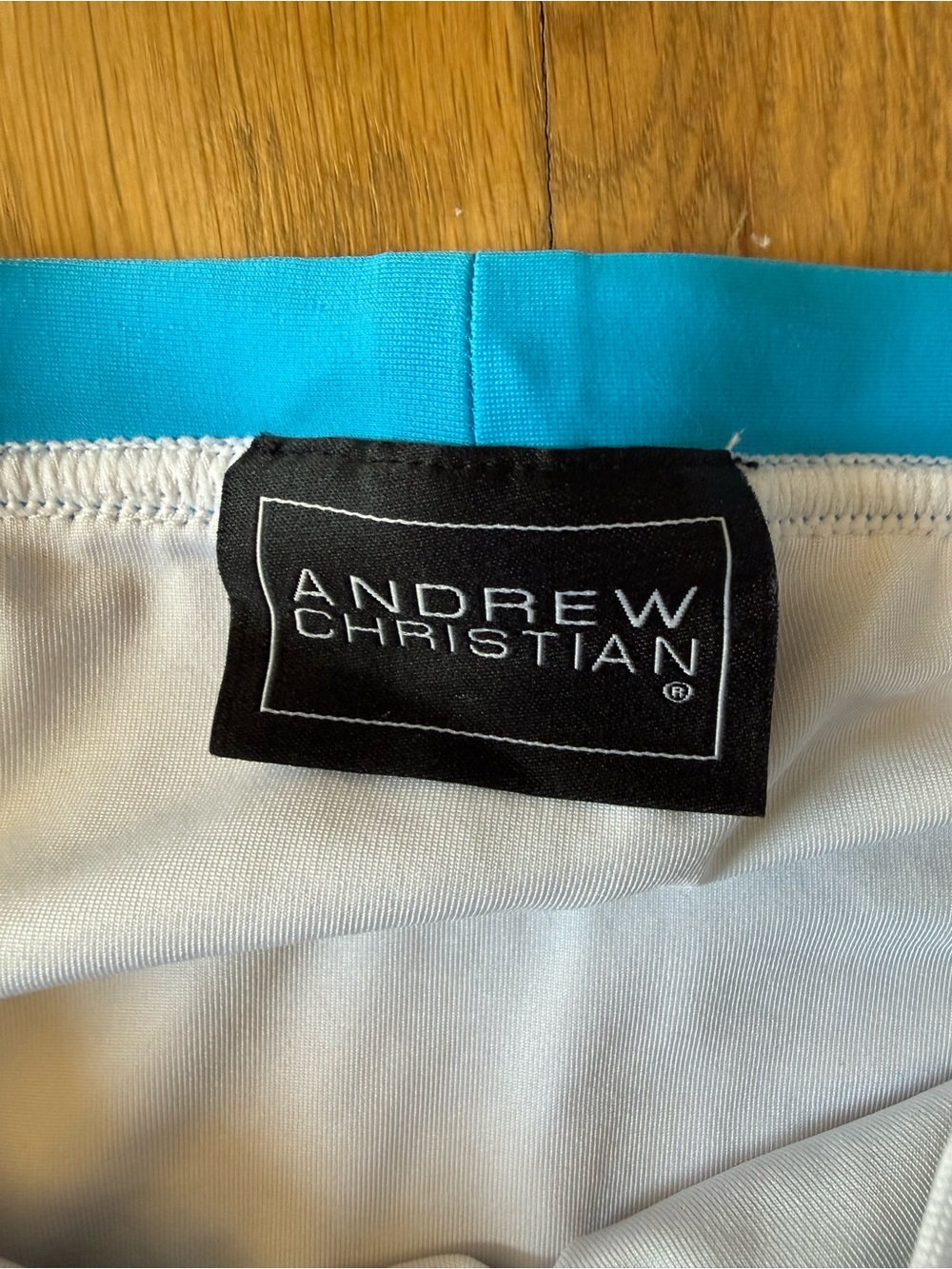 ANDREW CHRISTIAN Men’s Rainbow Stripe Swim Briefs - Picture 3 of 3